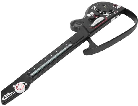 Fabater Jouet de Guitare sans Cordes Innovant pour Enfants, Instrument de Musique Pliable Multifonctionnel pour Jouet d'enfant en Bas âge, de Guitare en Plastique Portable (Black)