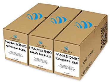 duston 6X KXFA55, KX-FA55 Fax Foil Compatible avec Panasoniic KX-FC166 175 176 178 KX-FM 89 90 KX-FP151 152 153 155 158 80 81 82 85 86 88 KX-FPC161 165 168 185 91 78 KX-PGF 95
