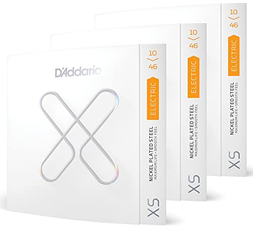 D'Addario XSE1046 XS 10-46 - 3er Set - E-Gitarrensaiten