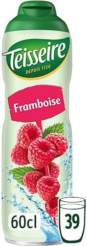 Teisseire Jarabe de Frambuesa para Bebida Refrescante, Cócteles, Bidón Reciclable 60cl