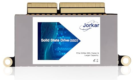 Jorkar SSD für MacBook Pro A1708 256GB NVMe PCIe Gen3x4, Interne Festkörper-Laufwerk Upgrade für MacBook Pro A1708 (2016-2017)