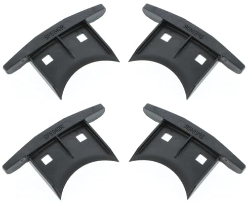 cyclingcolors 4x Abdeckkappen Fensterladen PVC Rollladenlamelle abdeckung rolladen Profil lamellen stopfen Rollladenführung kunststoff, für 42 x 8mm