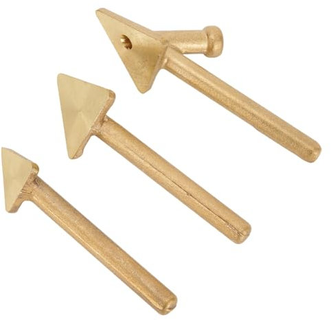 Tebbomp 3Pcs Iron Plastic Welder Soldering Iron Tips Replacement Tips Copper Repair Triangular Smoothing Welding Tips Replacement Tips