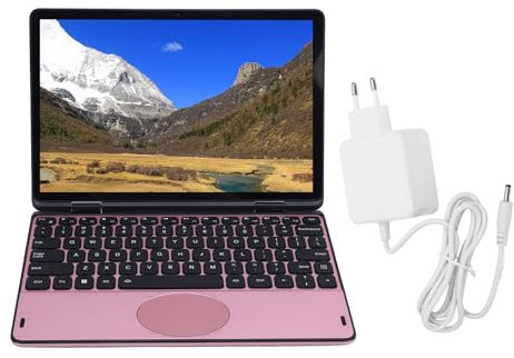 Computer Portatile Touchscreen da 11 Pollici, Laptop Convertibile a 360 Gradi, 16GB DDR4 128G M.2 SSD, WiFi a Doppia Banda, Sblocco delle Impronte Digitali, 3,40 (Spina europea)