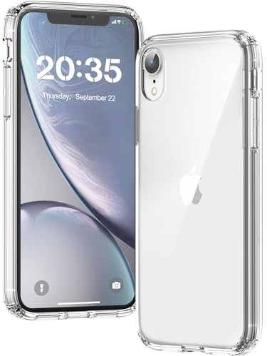 Voyahülle Clear Case for iPhone XR, Ultra Thin, Shockproof TPU Cover, Anti-Yellowing, Crystal Clear, Phone Case for Apple iPhone XR - Clear