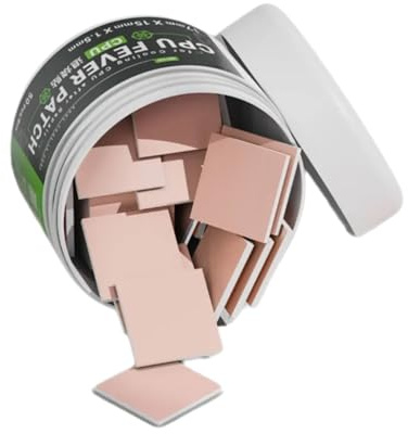 CAZSTYK 50 almohadillas térmicas de silicona, solución de gestión del calor para portátiles, computadoras de escritorio y teléfonos inteligentes, almohadilla conductora de calor