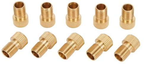 Gettimore 5/10 Stück Fahrradventiladapter Dv Sv für Französisch auf Dunlop Autoventil Autopumpe Fahrradventiladapter Zubehör