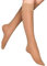 Vogue Support Knee 40 Denier Medium Support Kniestrümpfe Damen, 1 Paar Beige Gr. 39-42