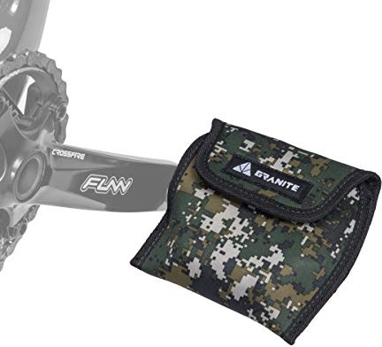 Granite Pita Bicycle Pedal Covers, Bike Pedal Covers For Bike Transport Protection, Against Damage and Scratche When in Storage and Transit, 3mm Thick Neoprene Pedal Covers (Large, Green Camo)