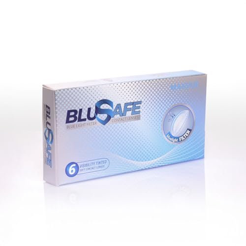 Maxvue Blusafe Monatslinsen Kontaktlinsen mit Blaulichtfilter & UV Schutz 6er Pack | Kontaktlinsen Monatslinsen, UV Kontaktlinsen, Kontaktlinsen mit Blaulichtfilter | Contact Lenses Dioptrie -1.50