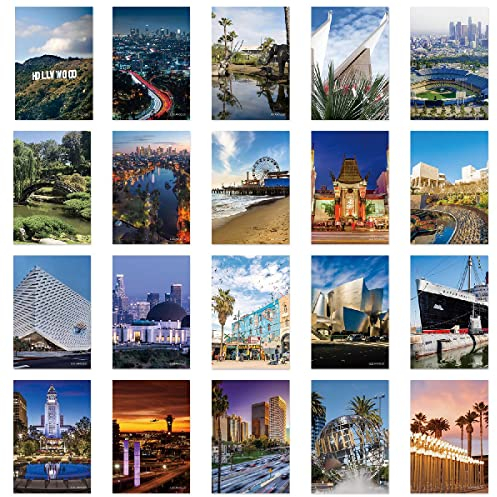 Los Angeles California Travel Postcards from Around the World Set of 20