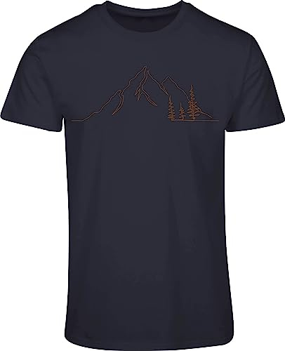 Maglietta da uomo Berg, Picco di Montagna, Maglietta da Arrampicata, Regalo per Escursionisti, Attrezzatura Outdoor per Alpinismo, Grigio scuro, M