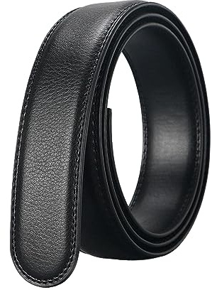 Correa de Cinturón Automática Correa de Cinturón de Trinquete Solo Cinturón de Vestir de 35 Mm Cinturón de Cintura Formal Cómodo Correa de Repuesto Pa, negro 150cm