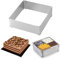 Eckig Backformen, Edelstahl Backform Tortenring, Backrahmen Verstellbar, Eckiger Backblech Ausziehbar, Backrahmen Ausziehbar, Eckiger Tortenring, Zum Kuchen Backen Und Nachtisch, Spülmaschinenfest