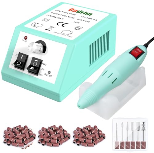 Elektrisch Nagelfräser, Elektrische Nagelfeile Set 20000 u/Min Maniküre Pediküre Elektrisch für Nagelstudio Persönliche DIY-Maniküre