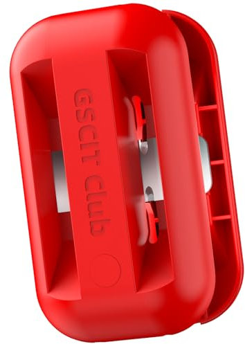 GSCIT Club Banding Trimmer with Tungsten Carbide Blades, Hand Planer Edge Bander for Burrs, Wood Chamfering Fillet Scraper, Edge Banding Cutter for PVC ABS Melamine (Red)