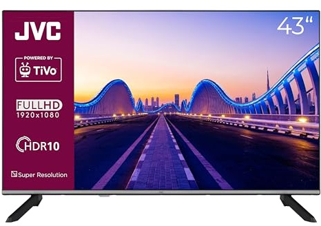 JVC LT-43VF7555 43 Zoll Fernseher, Smart TV Powered by TiVo, Full HD, HDR, Triple-Tuner, LED TV Modelljahr 2026