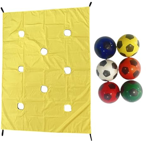 Juego de Avanzada para Trabajo en Equipo | Actividades Grupo Colaborativas con 6 Pelotas - Desafío Deportivo para Eventos Escolares, Parques, Gimnasio Y Jardín