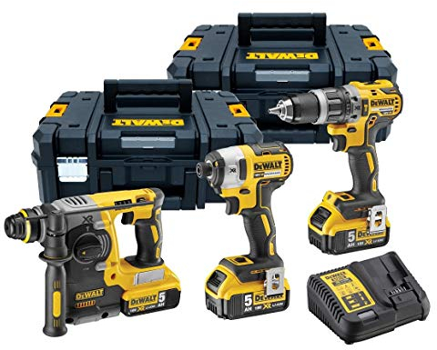 DEWALT DCK368P3T Triple Kit, 18 V, Yellow, 27 x 32 x 15