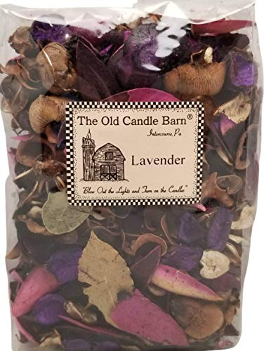 Old Candle Barn Lavender Potpourri Large Bag - Perfect for Spring and Summer But Can Be Used All Year Long - Decoration or Bowl Filler