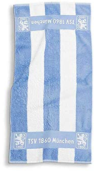TSV 1860 München Duschtuch - Blockstreifen - 70 x 140 cm, Badetuch, Towel (L)
