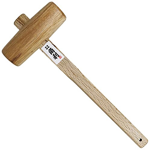 KAKURI Wooden Mallet for Woodworking 48mm Oak, Japanese Wood Mallet Hammer for Chiseling, Adjusting Japanese Plane, Assembling furniture, Made in JAPAN