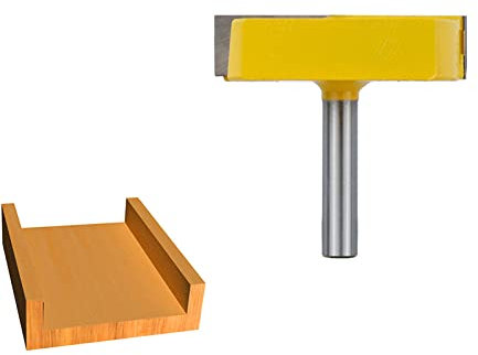 JAINGU Cleaning Bottom Router Bits 8mm 1/2mm Shank 2-3/16 Cutting Diameter for Surface Planing Router Bit,8mm shank