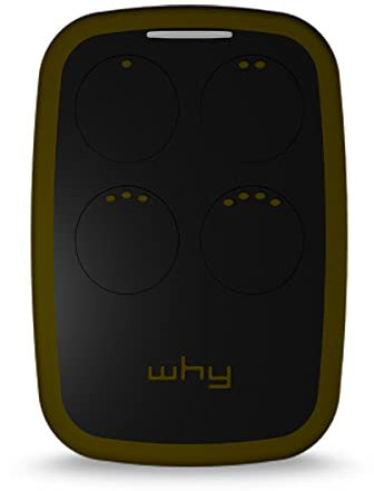 WHY EVO NOA Telecomando rolling code multifrequenza da 280 a 868 mhz, apricancello autoapprendente programmabile, radiocomando ad ampio raggio con 4 pulsanti Deep Green