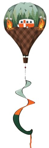 Camping Deluxe Everyday Hot Air Balloon Windsock Wind Twister 54 x 12 Briarwood Lane