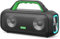 DOSS Extreme Boom S Bluetooth Lautsprecher mit 60W Mighty Sound, Deep Bass, 25H Spielzeit, Power Bank, LED-Licht, Stereo-Pairing, IPX6 wasserdicht Tragbar Musikbox für Camping, Strand, Garten - Grün