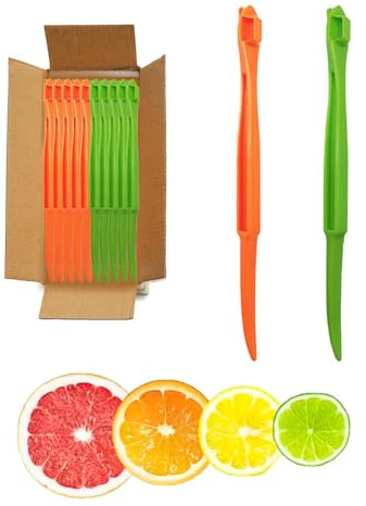 50Pcs Orange Peeler Tool，Citrus Peeler， Plastic Fruit Cutter，Lemon Citrus Peel Cutter，Kitchen Accessories，Kitchen Gadgets