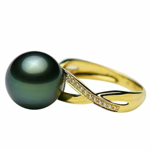 fycouyee Pärlringar, påfågelringar, fashionabla damringar, adjustable