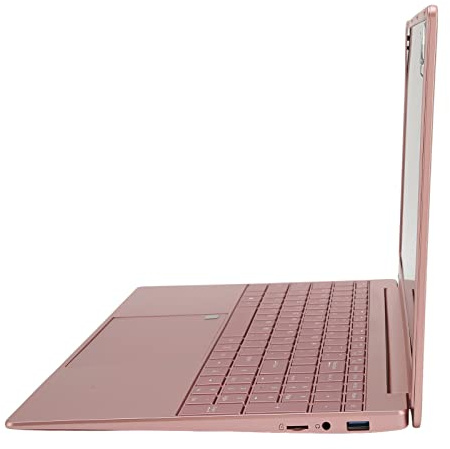 Plyisty Rose Gold 15,6 Tum Laptop Fingeravtrycksläsare 12 GB RAM 512 GB ROM för Kontorsskola (12+512G EU)