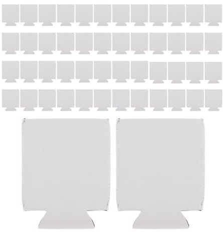 50 fundas plegables para regalos de fiesta, lisas, a granel, para latas de cerveza