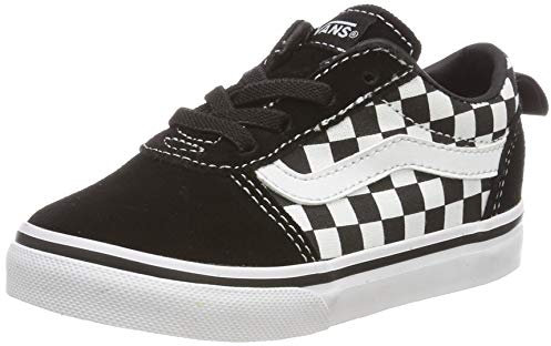 Vans Mixte bébé Ward Slip-on Canvas Sneaker, Noir Checkers Black True White, 25 EU