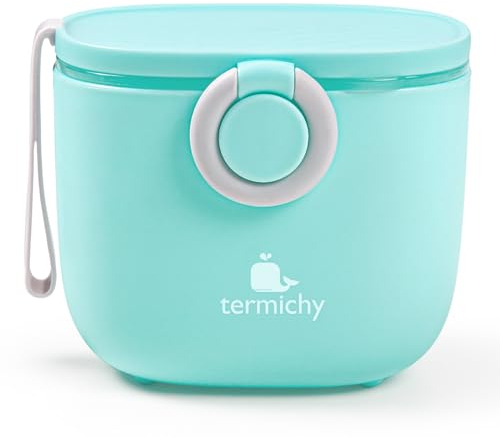 Termichy - Dispensador de leche en polvo, 250 g, hermético, portátil, para viajes, con espátula y cuchara