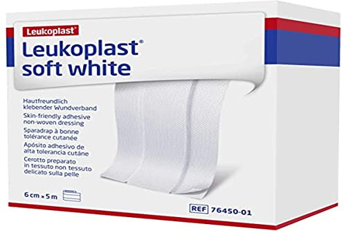 Leukoplast Tiritas Soft Blanc 6 cm x 5 m - Pansement - Bandage - 1 unité