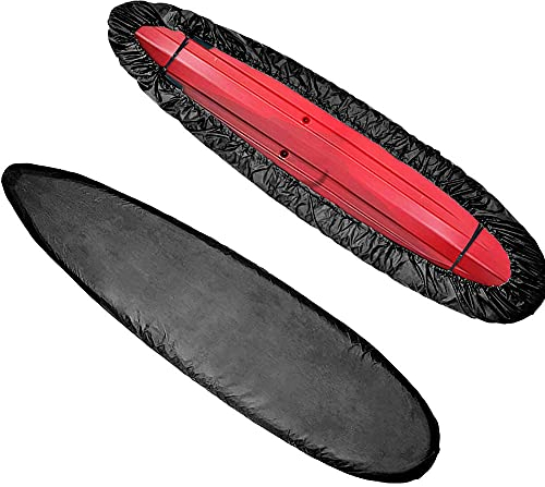 LICHENGTAI Staubschutz Kajak Spritzdecke Wasserfeste Spritzschutz Cover, Universelle Bootsplane Persenning wasserdichte UV-Schutz und Staubdichte Kajak Kanu Boot Abdeckplane für Kayak Boat Canoe, 4M