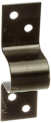 Alberts 137373 Gâche | zingué | noir, plastifié | 18 x 23 mm