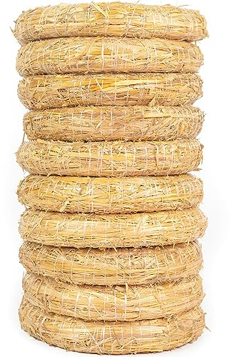 Flowerbox 10er Set Strohrömer, Durchmesser 25 cm, Stärke 4 cm