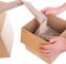 Jeco - Lot de 1 rouleau de papier kraft froissé 20cm x 250m bourrage calage remplissage écologique protection colis en distributeur 100% recyclé et recyclable
