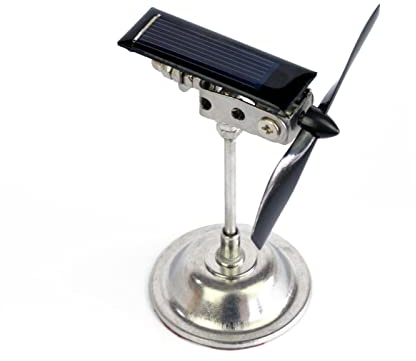 Moulin à Vent à énergie Solaire, Jouet d'équilibre d'art cinétique, Jouet décompressif pour Jouet Physique de Bureau, décoration de Voiture Solaire (4,33 * 2,55 Pouces)