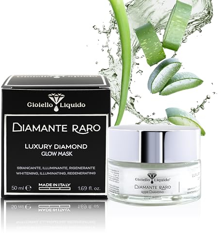 Luxury Diamond Glow Mask, aufhellende Gel-Maske mit Aloe Vera, zum Aufhellen, 50 ml Gioiello Liquido