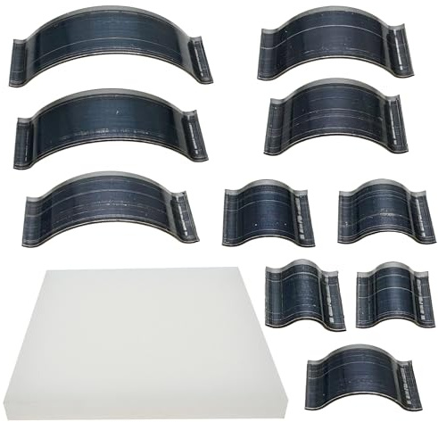 JMZLLRX Set di Fustelle per Taglio in Pelle, 10 Forma Strumento per La Punzonatura Degli Angoli Della Pelle, Pelle Perforatrice in Acciaio per Taglierine per Artigianato in Pelle