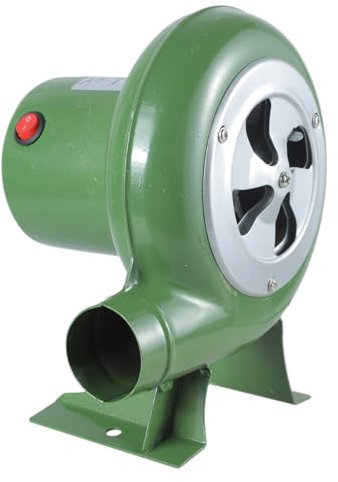 YUELER - Ventilador de barbacoa de 30 W/40 W/60 W/80 W DC12 V alimentado 5500 RPM para picnic, camping, barbacoa, cocina, ventilador de aire de velocidad variable