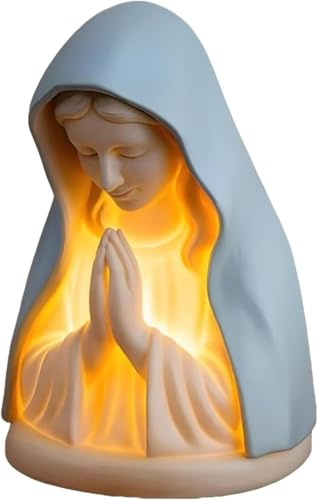 Generico Notturno Madonna | Statua Luminosa della Sacra Vergine Maria - Accessorio Casa per Camera Notturna Angolo Preghiera Cucina Soggiorno