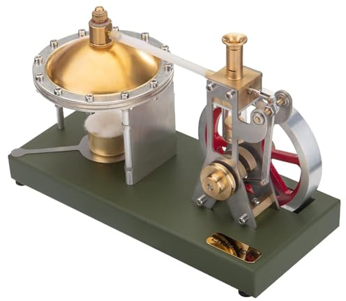 Générique Modèle de Machine à Vapeur Verticale rétro avec Support de chaudière sphérique et Charge supplémentaire, construisez Votre Propre Machine à Vapeur Cadeau pour Adulte