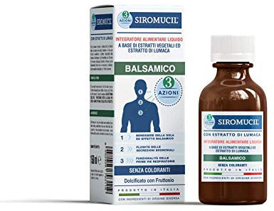 Siromucil® Sciroppo di Lumaca 3 azioni con Azione Urto Per bambini e adulti – 150ml (Balsamico)