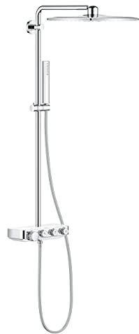 GROHE Euphoria SmartControl System 310 Cube Duo duschsystem termostatbatteri (för väggmontering) moon white, 26508LS0