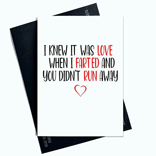 Peachy Antics Funny Cards SP6 Carte de Saint-Valentin humoristique Inscription If I knew It Was Love
